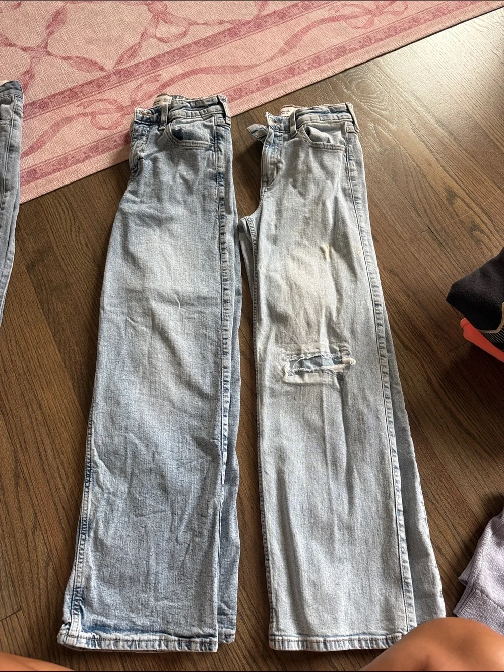 2 pairs Light Wash Women's Straight-Leg Jeans - Casual Everyday Style